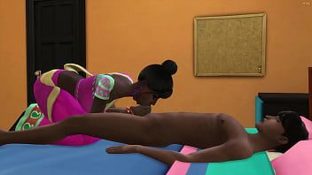 play He penetrates her on the table while she sleeps