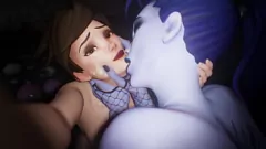 play Widowmaker en Tracer Hentai SFM Orgy