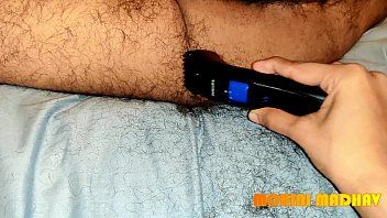 Play She shaves her man's cock before making love to him
